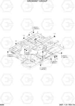 6300 GROMMET GROUP R320LC-7, Hyundai