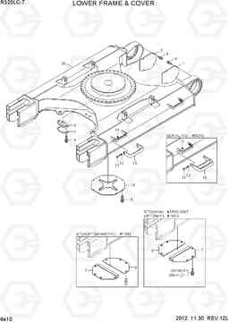 6410 LOWER FRAME & COVER R320LC-7, Hyundai