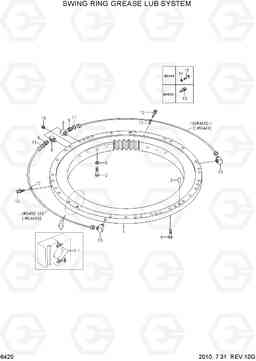 6420 SWING RING GREASE LUB SYSTEM R320LC-7, Hyundai