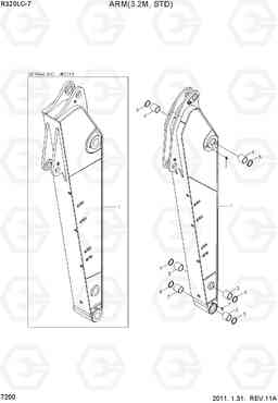 7200 ARM(3.2M, STD) R320LC-7, Hyundai