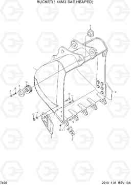 7400 BUCKET(1.44M3 SAE HEAPED, STD) R320LC-7, Hyundai