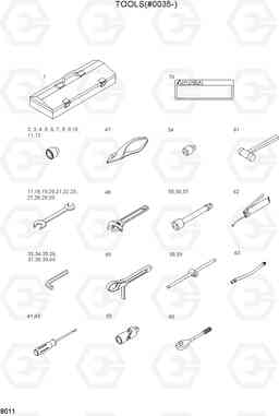 8011 TOOLS(#0035-) R320LC-7, Hyundai