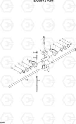 9050 ROCKER LEVER R320LC-7, Hyundai