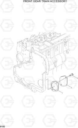 9100 FRONT GEAR TRAIN ACCESSORY R320LC-7, Hyundai