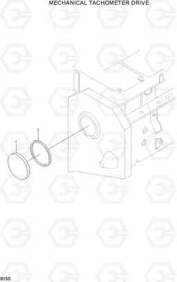 9150 MECHANICAL TACHOMETER DRIVE R320LC-7, Hyundai