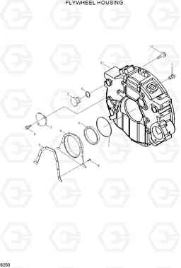 9200 FLYWHEEL HOUSING R320LC-7, Hyundai