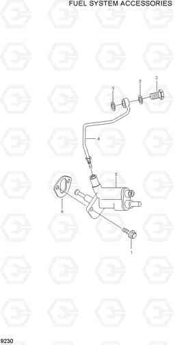 9230 FUEL SYSTEM ACCESSORIES R320LC-7, Hyundai