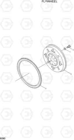 9260 FLYWHEEL R320LC-7, Hyundai