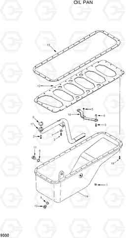 9330 OIL PAN R320LC-7, Hyundai