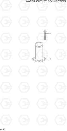 9450 WATER OUTLET CONNECTION R320LC-7, Hyundai