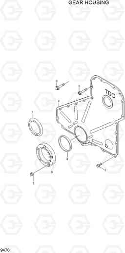 9470 GEAR HOUSING R320LC-7, Hyundai