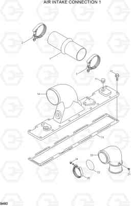 9480 AIR INTAKE CONNECTION R320LC-7, Hyundai