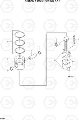 9490 CONNECTING ROD & PISTON R320LC-7, Hyundai