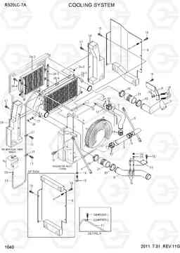 1040 COOLING SYSTEM R320LC-7A, Hyundai