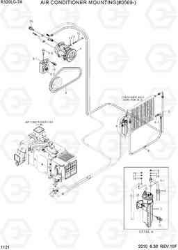 1121 AIR CONDITIONER MOUNTING(#0569-) R320LC-7A, Hyundai