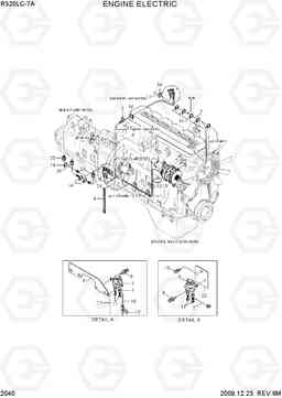 2040 ENGINE ELECTRIC R320LC-7A, Hyundai