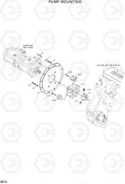 3010 PUMP MOUNTING R320LC-7A, Hyundai