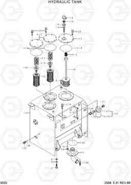 3020 HYDRAULIC TANK R320LC-7A, Hyundai