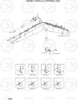 3430 BOOM HYDRAULIC PIPING(6.15M) R320LC-7A, Hyundai