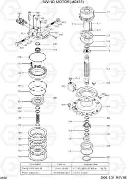 4100 SWING MOTOR(-#0465) R320LC-7A, Hyundai