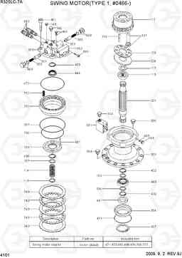 4101 SWING MOTOR(TYPE1, #0466-) R320LC-7A, Hyundai