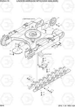 5015 UNDERCARRIAGE MTG(HIGH WALKER) R320LC-7A, Hyundai