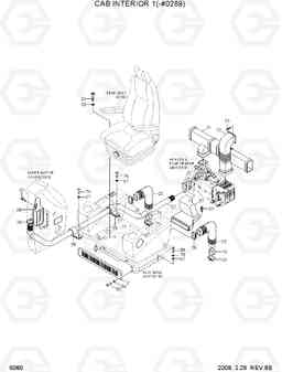 6080 CAB INTERIOR 1(-#0289) R320LC-7A, Hyundai