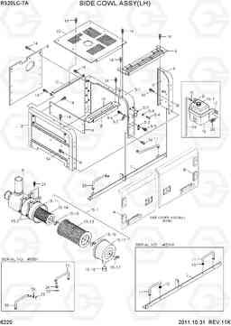 6220 SIDE COWL ASSY(LH) R320LC-7A, Hyundai