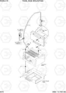 6270 TOOL BOX MOUNTING R320LC-7A, Hyundai