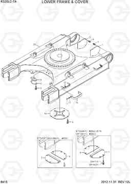 6410 LOWER FRAME & COVER R320LC-7A, Hyundai