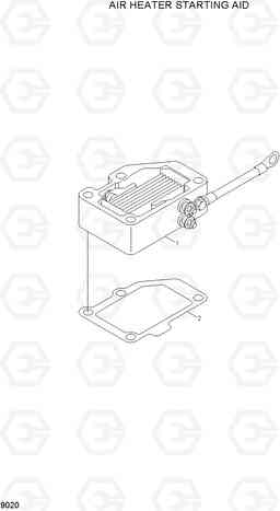 9020 AIR HEATER STARTING AID R320LC-7A, Hyundai