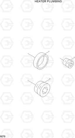 9270 HEATER PLUMBING R320LC-7A, Hyundai
