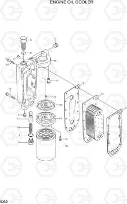 9350 ENGINE OIL COOLER R320LC-7A, Hyundai