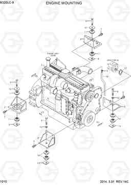 1010 ENGINE MOUNTING R320LC-9, Hyundai