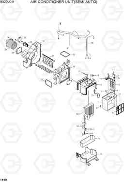 1130 AIR CONDITIONER UNIT(SEMI AUTO) R320LC-9, Hyundai