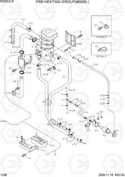 1200 PRE HEATING GROUP(#0009-) R320LC-9, Hyundai