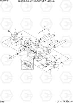 3460 QUICK CLAMP(HOOK TYPE, -#0358) R320LC-9, Hyundai