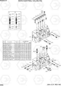 4050 MAIN CONTROL VALVE(1/4) R320LC-9, Hyundai