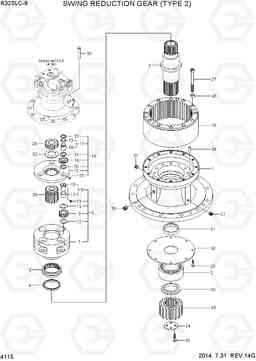 4115 SWING REDUCTION GEAR (TYPE  2) R320LC-9, Hyundai