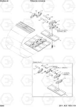 5050 TRACK CHAIN R320LC-9, Hyundai