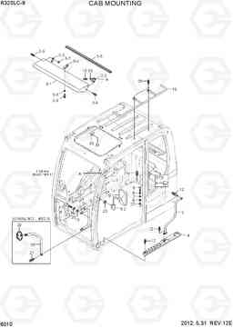 6010 CAB MOUNTING R320LC-9, Hyundai