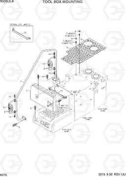 6270 TOOL BOX MOUNTING R320LC-9, Hyundai