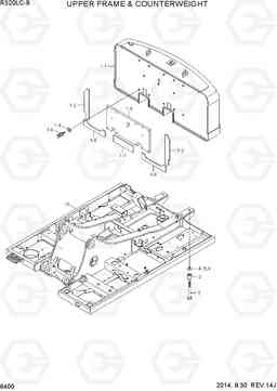 6400 UPPER FRAME & COUNTERWEIGHT R320LC-9, Hyundai