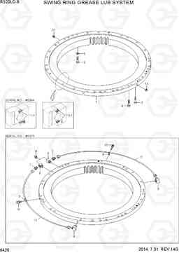 6420 SWING RING GREASE LUB SYSTEM R320LC-9, Hyundai