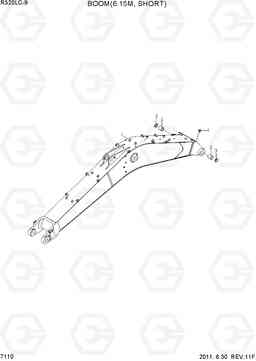 7110 BOOM(6.15M, SHORT) R320LC-9, Hyundai