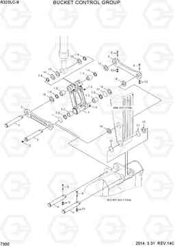 7300 BUCKET CONTROL GROUP R320LC-9, Hyundai