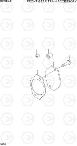 9120 FRONT GEAR TRAIN ACCESSORY R320LC-9, Hyundai