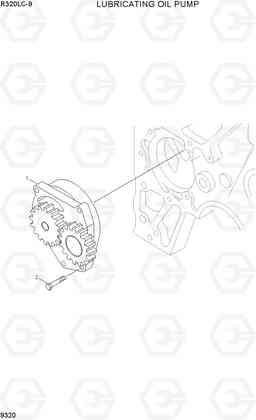 9320 LUBRICATING OIL PUMP R320LC-9, Hyundai