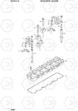 9480 ROCKER LEVER R320LC-9, Hyundai