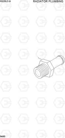 9490 RADIATOR PLUMBING R320LC-9, Hyundai